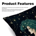 thumbnail image 2 of Virgo Constellation Luxurious Velvet Throw Pillow Covers with Unique Patterns - Set of 2 Pillow Covers and Inserts, 16x16, 18x18, 20x20 Inches for All Occasions, 2 of 6