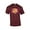 Maroon, variant on Funny Softball Short Sleeve T-shirt Education is Important-Purple-XL
