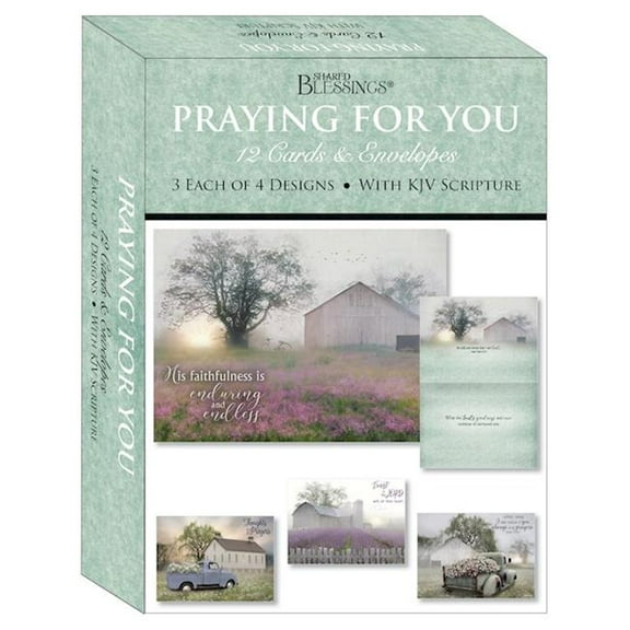 Shared Blessings-Praying for You-Quiet Places Card-Boxed - Box of 12