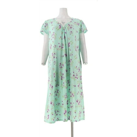 Carole Hochman Watercolor Bouquet Cotton Jersey Long Gown Women's A302157
