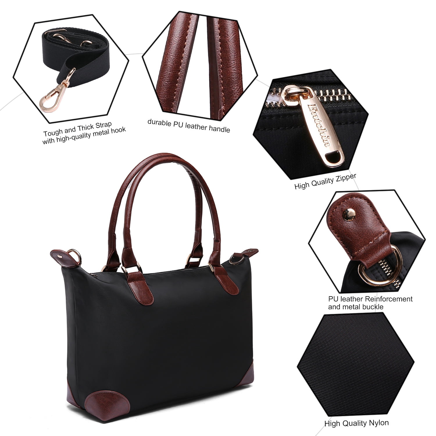 Entchin Women's Slouchy Hobo Bag Large Capacity Shoulder Tote Purse,Adjustable Strap