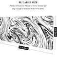 thumbnail image 2 of Large Mouse Pad, XXL Desk Pad, Extened Mousepad 31.5" x 11.8", Non-Slip Rubber Base, Stitched Edges, Superior Surface, Gaming Keyboard Mat, Waterproof Desk Pad, Abstract Line, 2 of 6