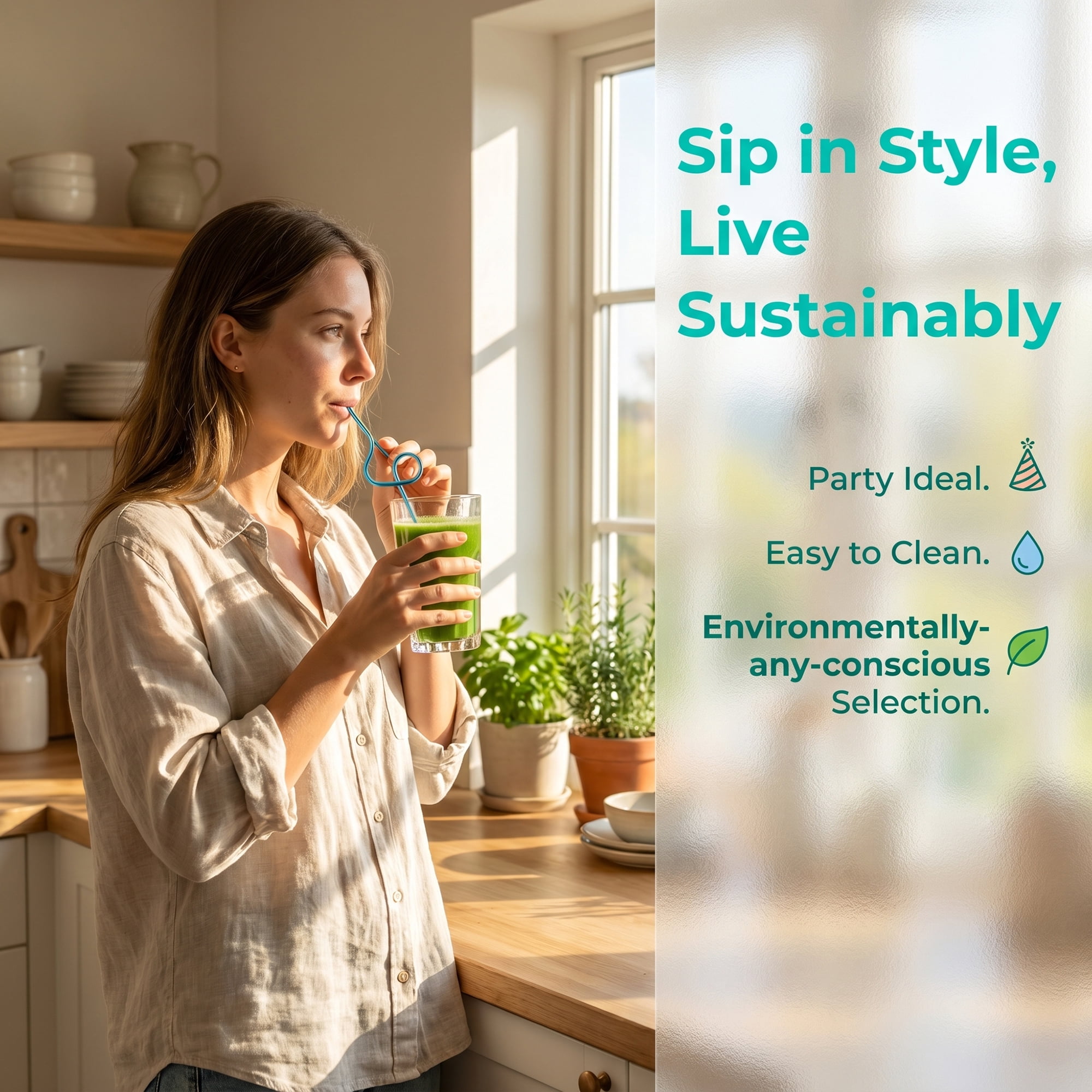 Unique Bargains 6Pcs Reusable Stainless Steel Straws for Daily Use Iridescent