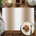 thumbnail image 2 of Placemats Set of 6, Ombre Brown White Place Mats Gradient Color Tablemats Washable Placemat Table Decoration for Kitchen Table Dinner Party Home Decor Indoor Outdoor 13x19 Inch, 2 of 9