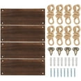 thumbnail image 7 of Vintage Hanging Shelves Set of 4 Shelves 15.75" Wood Rope Floating Shelves, Brown by LIANTRAL, 7 of 7