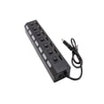 thumbnail image 3 of Worallymy Extensor de adaptador USB de 7 puertos Computadora portátil Divisor USB 2.0 de 480 Mbps con interruptores individuales Worallymy JD735808809, 3 of 7