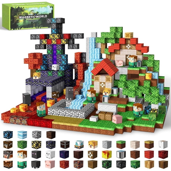 150PCS Magnetic Blocks, Magnetic Building Tiles STEM Toys for Kids