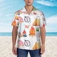 thumbnail image 2 of Pofeuu Gnome Camping Print Hawaiian Shirt for Men Sleeves Casual Button Down Summer Beach Dress Shirts T-Shirts,X-Large, 2 of 7
