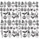 thumbnail image 1 of 100 colgantes de plata antigua con dijes de Halloween, accesorios para hacer Halloween, estilos aleatorios, 1 of 5