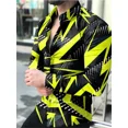 thumbnail image 1 of 2024 El cárdigan de lujo de moda de baile para hombres aumenta el trasero de los hombres sociales, camisa casual con patrón de costura con estampado, camisa de manga larga, 1 of 6