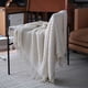 thumbnail image 5 of Naiovety Mantas blancas informales de algodón puro, manta ligera, cómoda, estilo Simple, cálida, grande, silla de remolque, fundas para Decoración del hogar Beige 127×220CM, 5 of 6