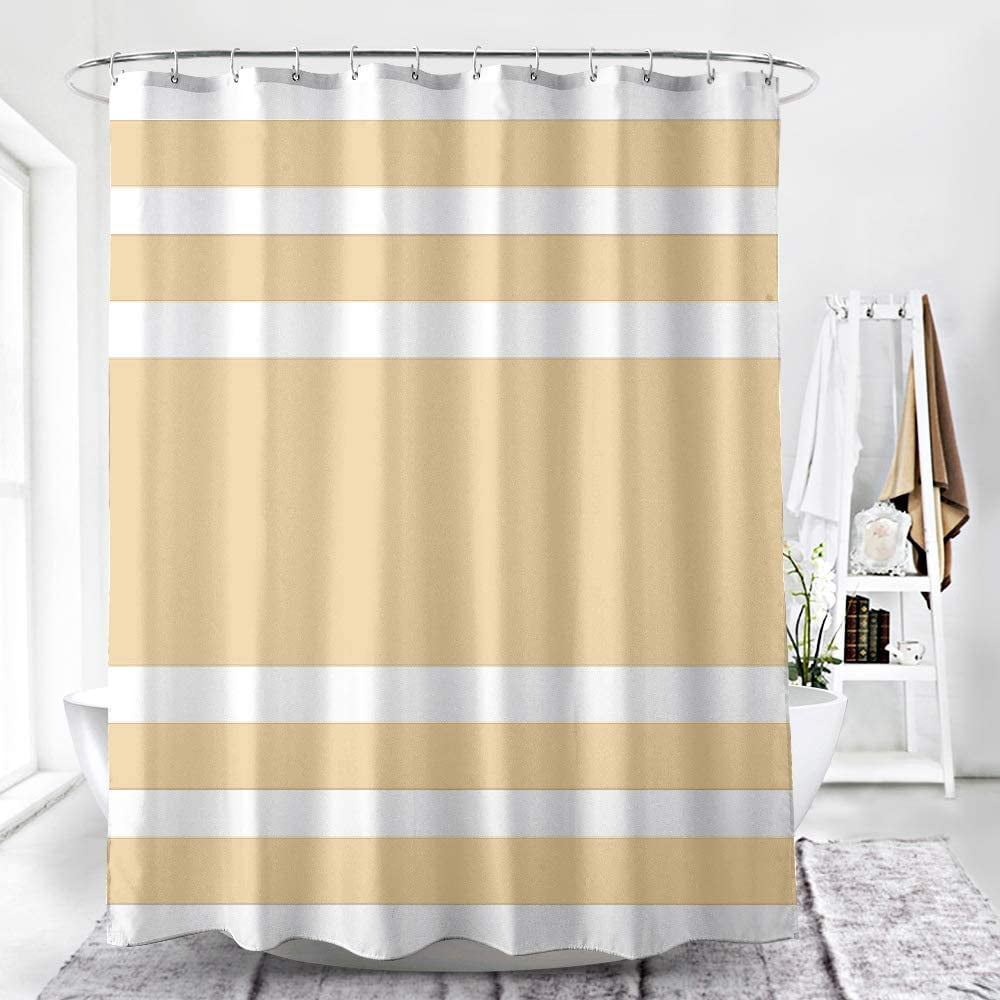 Fabric Shower Curtain 72x72 Inch Heavy Weighted Flowers Shower Curtain