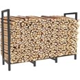 thumbnail image 1 of ft Outdoor Firewood Rack Holder with Support Legs for Fire Wood Pile Storage Adjustable Heavy Duty Log Stacker Stand Organizer, 1 of 6
