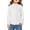 White, variant on REDARER Girls Long Sleeve Blouse Ruffle Stand Collar Shirt Loose Fit Casual Top Plain Spring Summer Kids Comfortable Wear,Color:Blue,Size:11-12 Years
