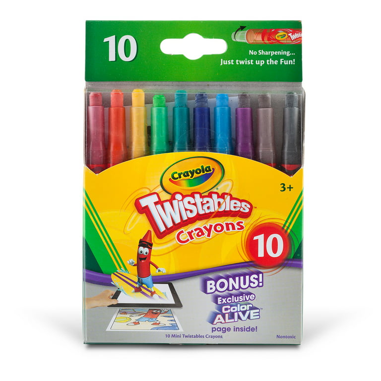 Mini Twistables Crayons, Pack of 10 - BIN529715