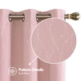 thumbnail image 2 of Deconovo Blackout Curtains Energy Saving, 2 Panels, Coral Pink, 42W x 63L Inch, Noise Reducing Thermal Insulated Wave Line Dots Room Darkening, 2 of 9