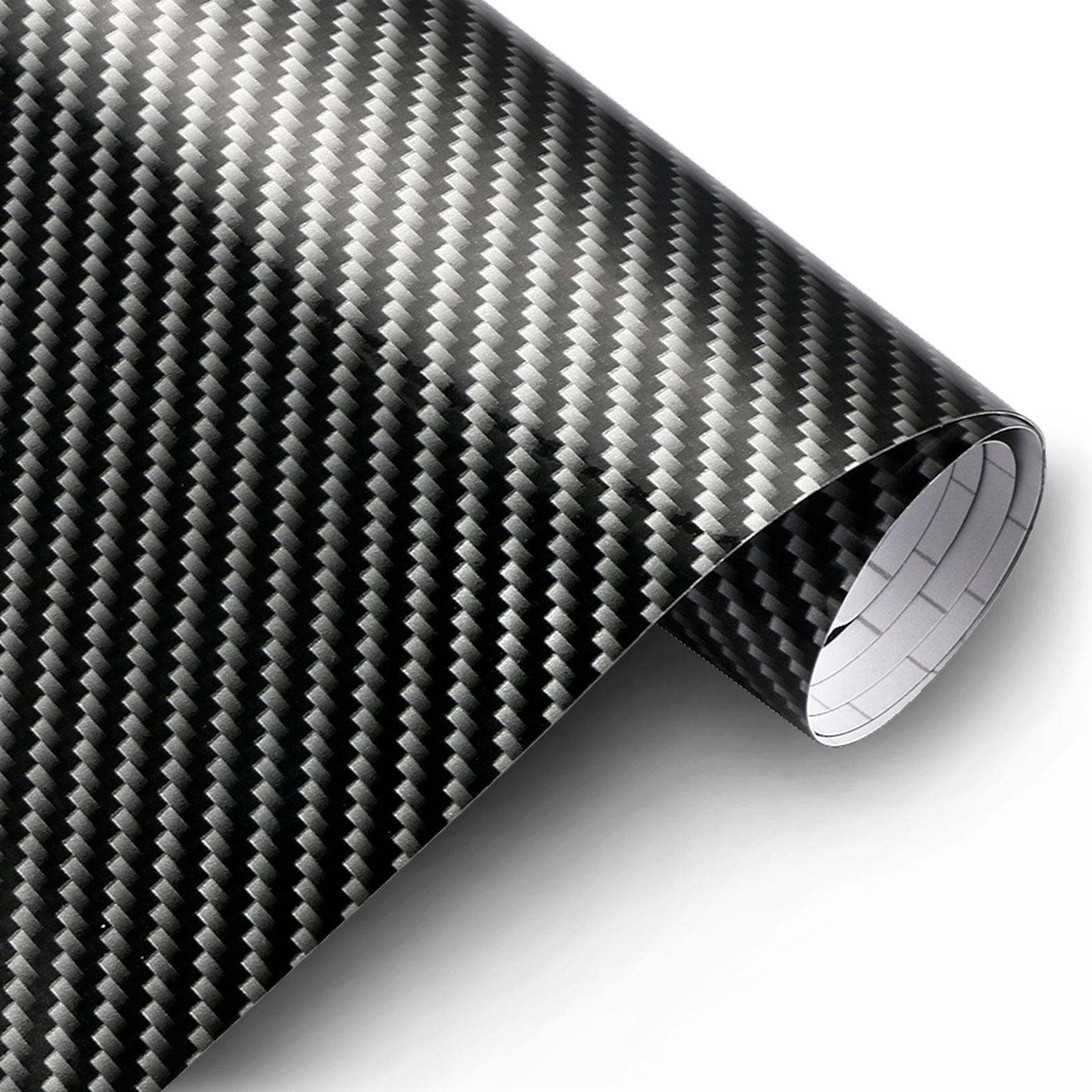 EEEkit Tool Kit Black 7D Carbon Fiber High Gloss Car Vinyl Wrap Sticker