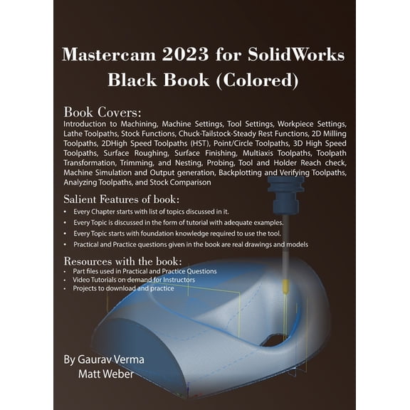 Mastercam 2023 for SolidWorks Black Book (Colored), (Hardcover)