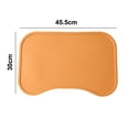 thumbnail image 2 of Alfombrilla de silicona para cuencos de perros y gatos con bordes elevados para una limpieza sin derrames, alfombrilla impermeable amarilla para alimentación de mascotas, 2 of 5
