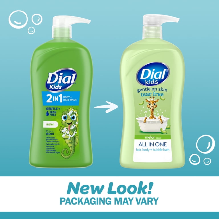 Dial Kids All-in-1 Hair & Body Wash, Melon, 32 oz photo 2