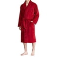 thumbnail image 2 of Polo Ralph Lauren Men's Microfiber Plush Shawl Collar Robe, Eaton Red, L/XL, 2 of 2