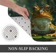 thumbnail image 6 of Fuzoiu Intellectual Frog Pond Print Door Mat Outdoor Indoor Welcome Mats, Front Doormat,Flannel Non Slip Durable Entrance Rugs for Front Door, Inside Outside Entry, Porch, Resist Dirt,16x24in, 6 of 7