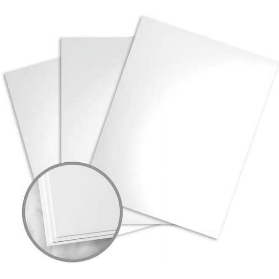 Kromekote White Paper - 8 1/2 x 11 in 8 pt Cover Glossy C/1S 200 per Package