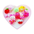thumbnail image 4 of LOLIPPYY 6Pcs Jewelry Toy for Kids Multi-colored Resin Various Shapes Toddler Rings Tea Party Pretend Play, 4 of 8