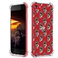 thumbnail image 1 of Skull Rose Clear Case for iPhone 7/8/SE,Aesthetic Art Design Case for Men Women,Unique Soft Transparent TPU Bumper Case Cover, 1 of 5