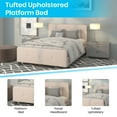 thumbnail image 4 of Flash Furniture Tribeca Queen Size Tufted Upholstered Platform Bed in Beige Fabric, 4 of 7