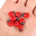thumbnail image 2 of SHISUYAN 100PCS Mini Ladybugs Miniature for Fairy Garden Mini Adornment Micro Landscape Plant Decoration Plastic Simulation Seven-star Small Ladybug (Red), 2 of 9