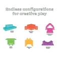 thumbnail image 4 of Yourigami Folding Convertible Kids and Toddler Play Couch, 4 Pieces, Green Meadows, 4 of 8