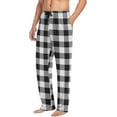 thumbnail image 5 of CROPD Crowbar Plaid Pattern Pajama Pants Mens Lounge Pants Super Soft Men Pajama Bottoms with Drawstring & Pockets, 5 of 7