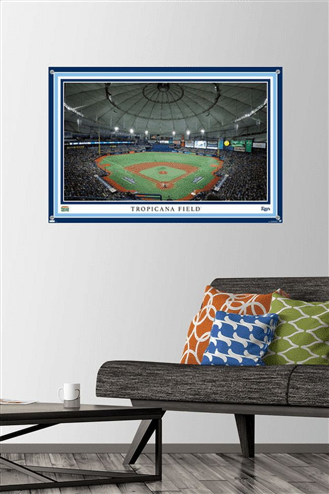 MLB Tampa Bay Rays - Tropicana Field 22 Wall Poster with Pushpins, 22.375" x 34"