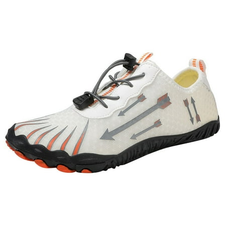 

MIASHUI Water Shoes On Shoes Work Non Sneakers Couples Outdoor Beach Shoes Swimming Diving Sports Shoes White 8.5