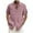 Pink, variant on Nnhblu Men Cotton Linen Short Sleeve Stand-up Collar Button Shirts For Men Khaki XL