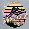thumbnail image 6 of Wild Bobby Let Our Classroom Adventure Begin Mountain Sunset Light Colors Pop Culture Women Graphic Tee, Heather Grey, Medium, 6 of 6