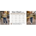 thumbnail image 2 of TEMOFON Womens Sweatshirts Colorblock Long Sleeve Shirts for Fall Tops V Neck Winter Clothes Loose Fitting Tops for Women Brown S, 2 of 9