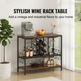 thumbnail image 3 of VEVOR Industrial Bar Cabinet, 39.4 x 15.7 x 33.7 Inches, Particleboard and Steel, Wine Bar Table, 3 of 10