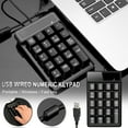 thumbnail image 2 of Small-size USB Wired Numeric Keypad 19 Keys Digital Keyboard For Laptop Notebook Tablets, 2 of 9