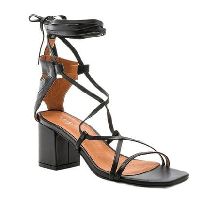 

URGE Women s Jassie Heeled Sandals Black 6.5