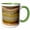 Green/White, variant on 3drose, Sulphur Caldron, Yellowstone Np, Wyoming, Usa - Us51 Pox0125 - Pete Oxford, 11oz Two-tone Black Mug