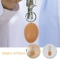 thumbnail image 3 of IDEANATEGRATE Easter Egg Keychain 2Pcs Egg Shaped PVC for Festive Decorations and Personality Showcase, 3 of 8