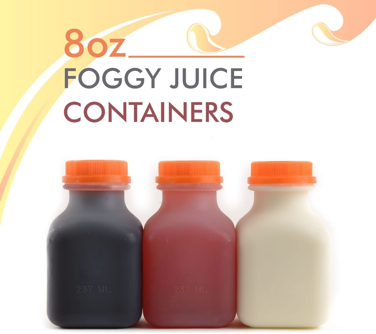[200 PACK] 12 oz Empty Plastic Juice Bottles with Tamper Evident Caps -  Smoothie Bottles - Ideal for Juices, Milk, Smoothies, Picnic's and even  Meal