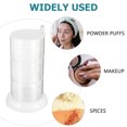 thumbnail image 3 of Mobutofu 1Pack Makeup Puff Container for Cosmetics 18.5x3.3in Transparent White Dust-proof, 3 of 8