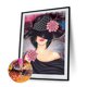 thumbnail image 1 of Cuadros Decorativos Kit de pintura de diamante 5D de mujer con sombrero taladro Wdftyju redondo completo arte de pared artesanal mosaico decorativo imagen de diamantes de imitación decora, 1 of 7