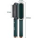 thumbnail image 2 of cepillo alisador de pelo (verde), peine caliente de iones negativos, 2 of 5