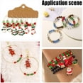 thumbnail image 5 of About 1269 Pcs Christmas Glass Beads 4 Sizes Red Green Transparent Beads Rondelle Briolette Beads Faceted AB Beads Loose Spacer Beads Strands for Christmas Necklace Jewelry Making, 5 of 6