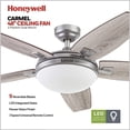 thumbnail image 2 of Ventilador de techo Honeywell Carmel Modern de 122 cm con control remoto de luz, 2 of 9