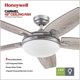 thumbnail image 2 of Ventilador de techo Honeywell Carmel Modern de 122 cm con control remoto de luz, 2 of 9